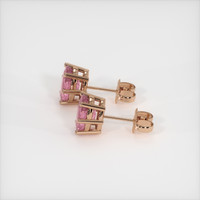 2.06 Ct.Tw. Gemstone Earrings, 14K Rose Gold 3