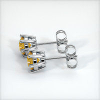 <span>1.21</span>&nbsp;<span class="tooltip-light">Ct.Tw.<span class="tooltiptext">Total Carat Weight</span></span> Sapphire Earrings, 14K White Gold 2