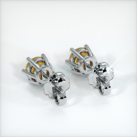 <span>1.21</span>&nbsp;<span class="tooltip-light">Ct.Tw.<span class="tooltiptext">Total Carat Weight</span></span> Sapphire Earrings, 14K White Gold 4