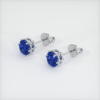 <span>3.06</span>&nbsp;<span class="tooltip-light">Ct.Tw.<span class="tooltiptext">Total Carat Weight</span></span> Sapphire Earrings, 14K White Gold 2
