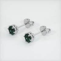 <span>0.96</span>&nbsp;<span class="tooltip-light">Ct.Tw.<span class="tooltiptext">Total Carat Weight</span></span> Sapphire Earrings, 14K White Gold 2