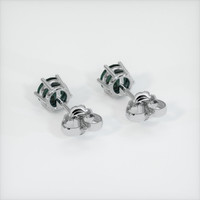 <span>0.96</span>&nbsp;<span class="tooltip-light">Ct.Tw.<span class="tooltiptext">Total Carat Weight</span></span> Sapphire Earrings, 14K White Gold 4