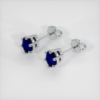 <span>0.81</span>&nbsp;<span class="tooltip-light">Ct.Tw.<span class="tooltiptext">Total Carat Weight</span></span> Sapphire Earrings, 14K White Gold 3