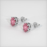 <span>2.06</span>&nbsp;<span class="tooltip-light">Ct.Tw.<span class="tooltiptext">Total Carat Weight</span></span> Gemstone Earrings, 14K White Gold 2