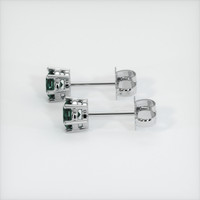 <span>0.96</span>&nbsp;<span class="tooltip-light">Ct.Tw.<span class="tooltiptext">Total Carat Weight</span></span> Sapphire Earrings, 18K White Gold 3