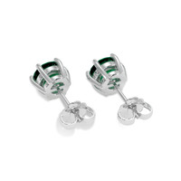 2.08 Ct.Tw. Emerald Earrings, 18K White Gold 4