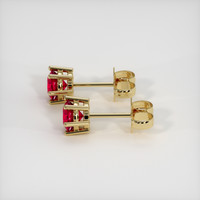 <span>0.62</span>&nbsp;<span class="tooltip-light">Ct.Tw.<span class="tooltiptext">Total Carat Weight</span></span> Ruby Earrings, 14K Yellow Gold 3