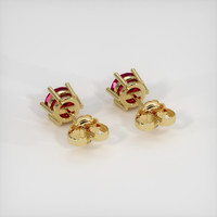 <span>0.74</span>&nbsp;<span class="tooltip-light">Ct.Tw.<span class="tooltiptext">Total Carat Weight</span></span> Ruby Earrings, 14K Yellow Gold 4