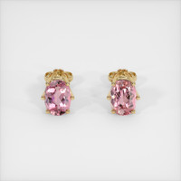 2.06 Ct.Tw. Gemstone Earrings, 14K Yellow Gold 1