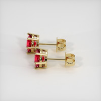 2.66 Ct.Tw. Ruby Earrings, 14K Yellow Gold 3