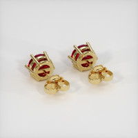 <span>1.39</span>&nbsp;<span class="tooltip-light">Ct.Tw.<span class="tooltiptext">Total Carat Weight</span></span> Ruby Earrings, 14K Yellow Gold 4