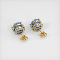<span>6.00</span> <span class="tooltip-light">Ct.Tw.<span class="tooltiptext">Total Carat Weight</span></span> Blue Sapphire Earrings, 18K Yellow Gold 4