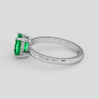 1.24 Ct. Emerald Ring, Platinum 950 4