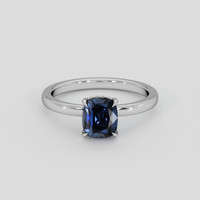 1.63 Ct. Blue Spinel Ring, Platinum 950 1