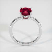 2.50 Ct. Ruby Ring, Platinum 950 3