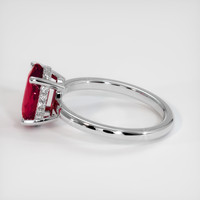 2.50 Ct. Ruby Ring, Platinum 950 4