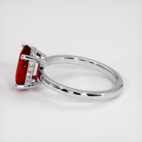 2.08 Ct. Ruby Ring, Platinum 950 4