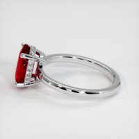 2.04 Ct. Ruby Ring, Platinum 950 4