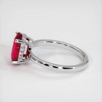 2.04 Ct. Ruby Ring, Platinum 950 4