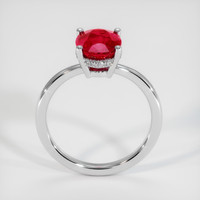 2.13 Ct. Ruby Ring, Platinum 950 3