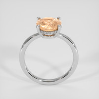 3.04 Ct. Padparadscha Sapphire Ring, Platinum 950 3