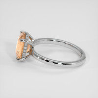 3.04 Ct. Padparadscha Sapphire Ring, Platinum 950 4