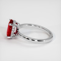 2.13 Ct. Ruby Ring, Platinum 950 4