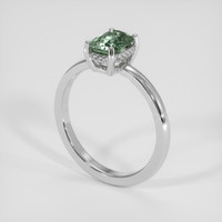 1.42 Ct. Green Sapphire Ring, Platinum 950 2