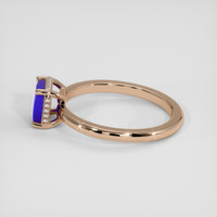 1.00 Ct. Blue Opal Ring, 14K Rose Gold 4