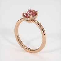 1.80 Ct. Padparadscha Sapphire Ring, 14K Rose Gold 2