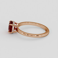 1.27 Ct. Ruby Ring, 18K Rose Gold 4