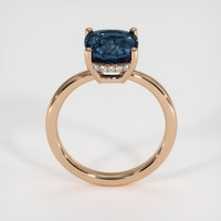 3.16 Ct. Blue Sapphire Ring, 18K Rose Gold 3