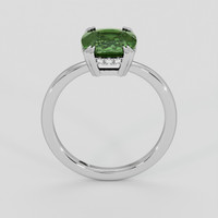 5.09 Ct. Green Sapphire Ring, Silver 3