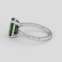 5.09 Ct. Green Sapphire Ring, Silver 4