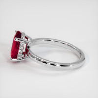 2.05 Ct. Ruby Ring, 10K White Gold 4