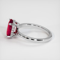 2.03 Ct. Ruby Ring, 10K White Gold 4