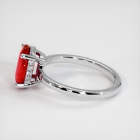 2.02 Ct. Ruby Ring, 10K White Gold 4