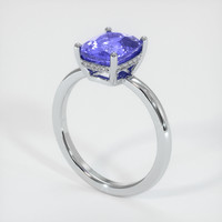 3.00 Ct. Color Change Sapphire Ring, 14K White Gold 2