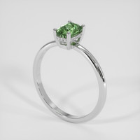 1.58 Ct. Green to Brownish Yellow Alexandrite Ring, 14K White Gold 2