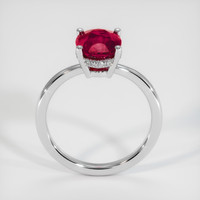 2.03 Ct. Ruby Ring, 14K White Gold 3