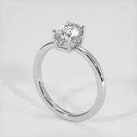 2.06 Ct. White Sapphire Ring, 14K White Gold 2