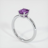 1.46 Ct. Sapphire Ring, 14K White Gold 2