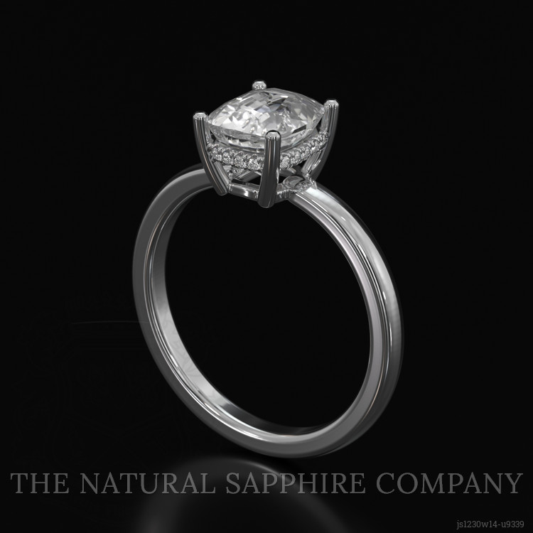 thumbnail image 2 of Handmade Solid 925 Sterling Silver 2ct White Sapphire Eternity Band Ring 2 of 6