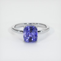 3.00 Ct. Color Change Sapphire Ring, 18K White Gold 1