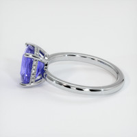 3.00 Ct. Color Change Sapphire Ring, 18K White Gold 4