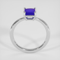 1.00 Ct. Blue Opal Ring, 18K White Gold 3