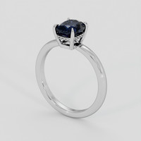 1.63 Ct. Blue Spinel Ring, 18K White Gold 2