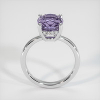 3.10 Ct. Sapphire Ring, 18K White Gold 3