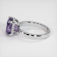3.10 Ct. Sapphire Ring, 18K White Gold 4