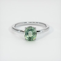 1.82 Ct. Sapphire Ring, 18K White Gold 1
